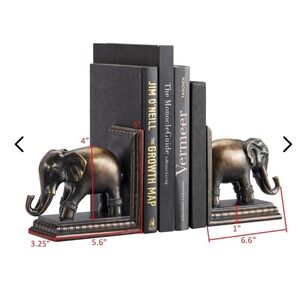 Elephant Bookends Chinoiserie Chic